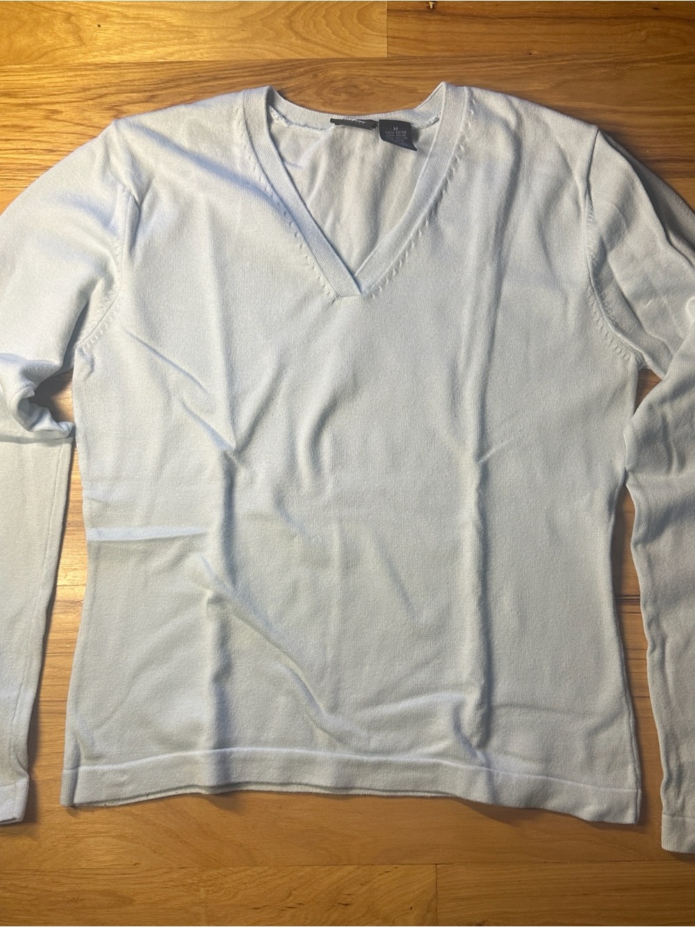 Mossimo Supply Co. Light Blue V-Neck Women's Sweater